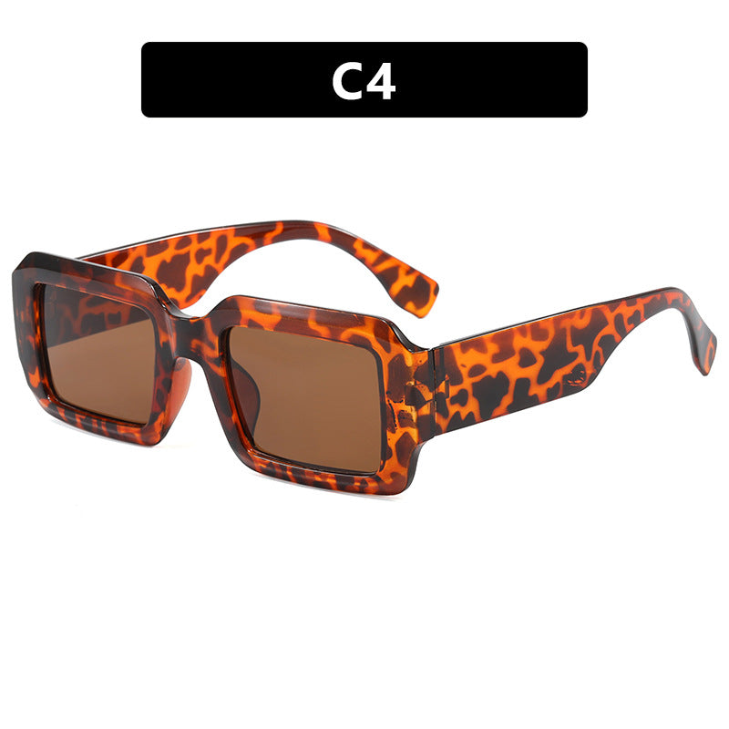 Damen oversized quadratische Sonnenbrille mit modernem Kunststoffrahmen Karnz