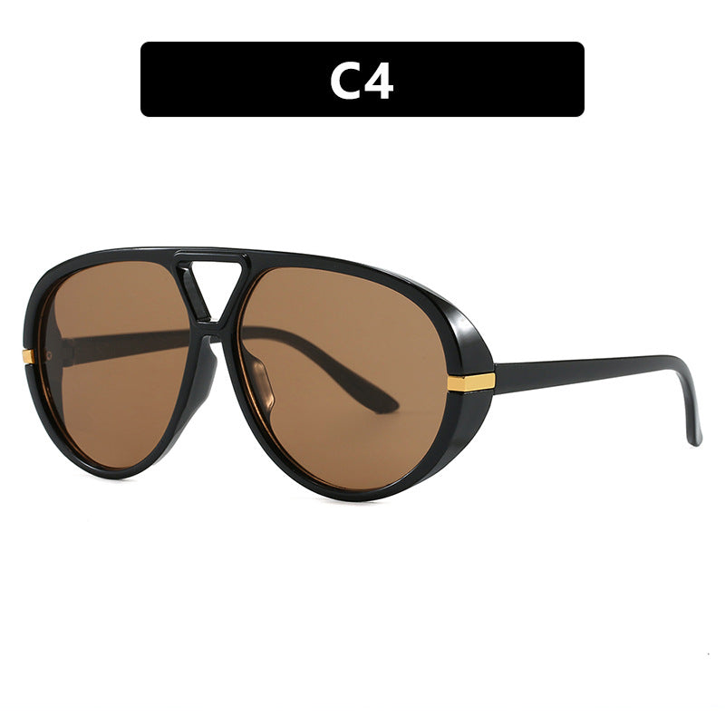 Damen modische große Sonnenbrille mit elegantem Rahmen und schützenden Gläsern Karnz