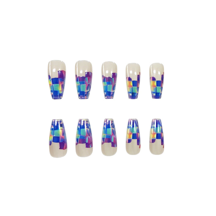 Künstlerische transparente Acryl-Nagelerweiterungen Karnz