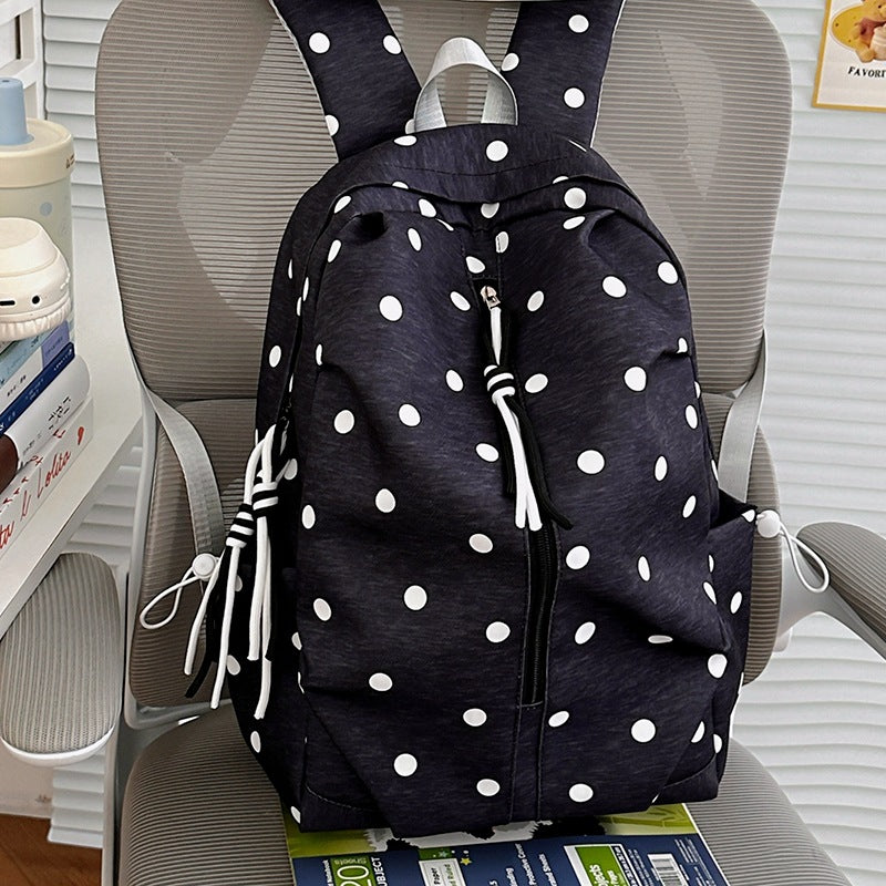 Verspielt gepunkteter Rucksack Karnz