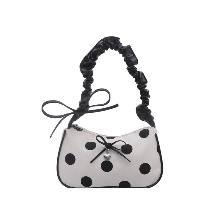 Lässige Polka-Dots-Handtasche