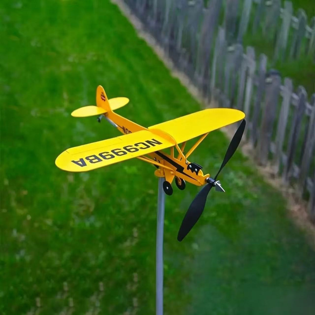 Dekorativer Flugzeug-Gartenstecker Karnz