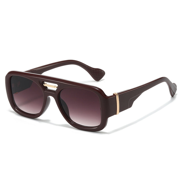 Zeitgenössische Übergroße Rechteckige Sonnenbrille Karnz