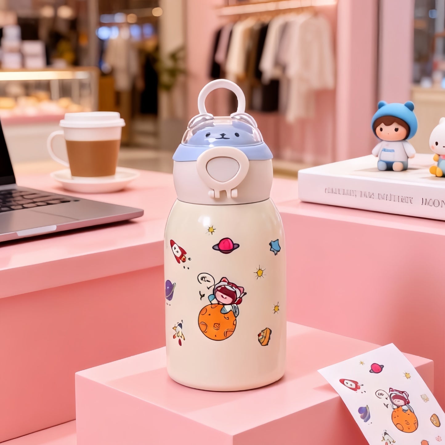Damen Trinkflasche mit einzigartigem Astronauten-Design Karnz