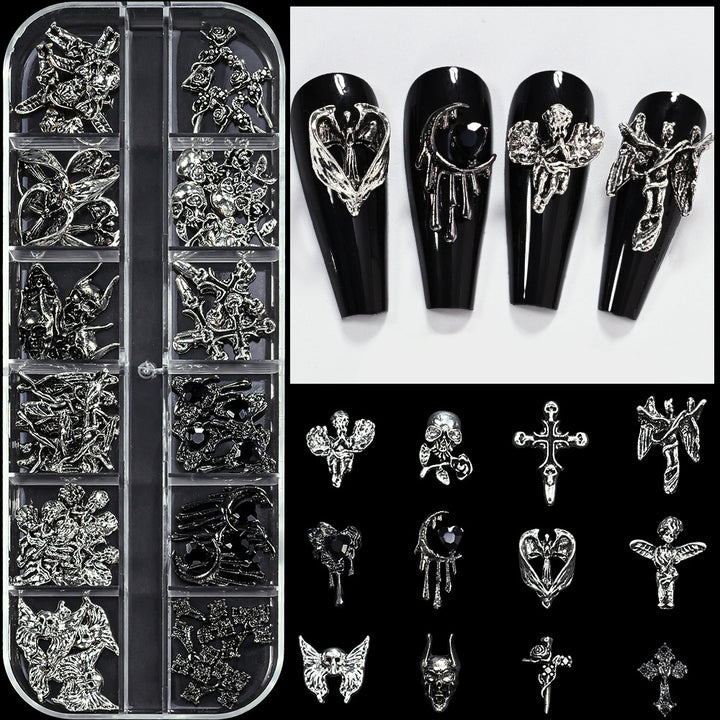 Dekorative Metall-Nagelkunst Charms