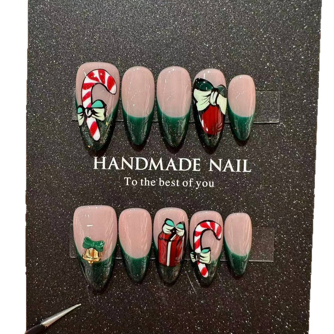 Handgefertigtes urlaubsbezogenes Press-On-Nagelset  1791773575