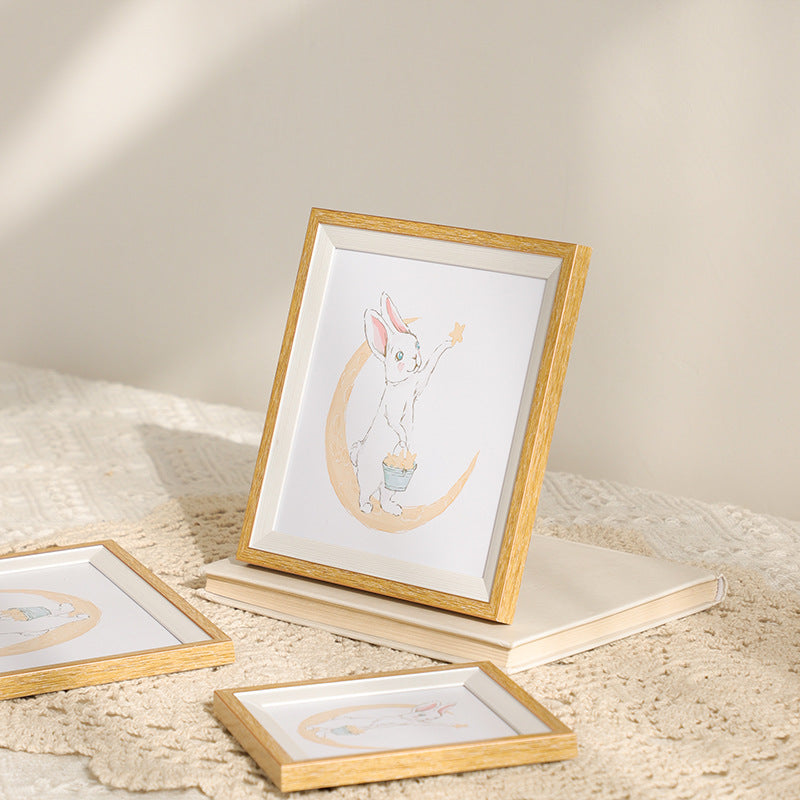 Verspieltes Bunny Kunstrahmen Set