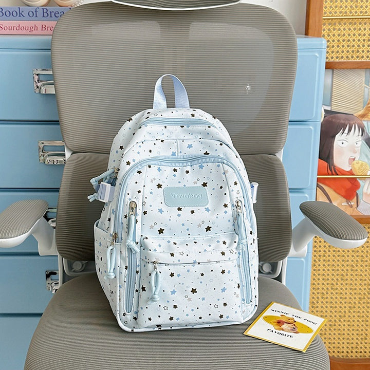 Stern-Druck Multi-Taschen Rucksack Karnz