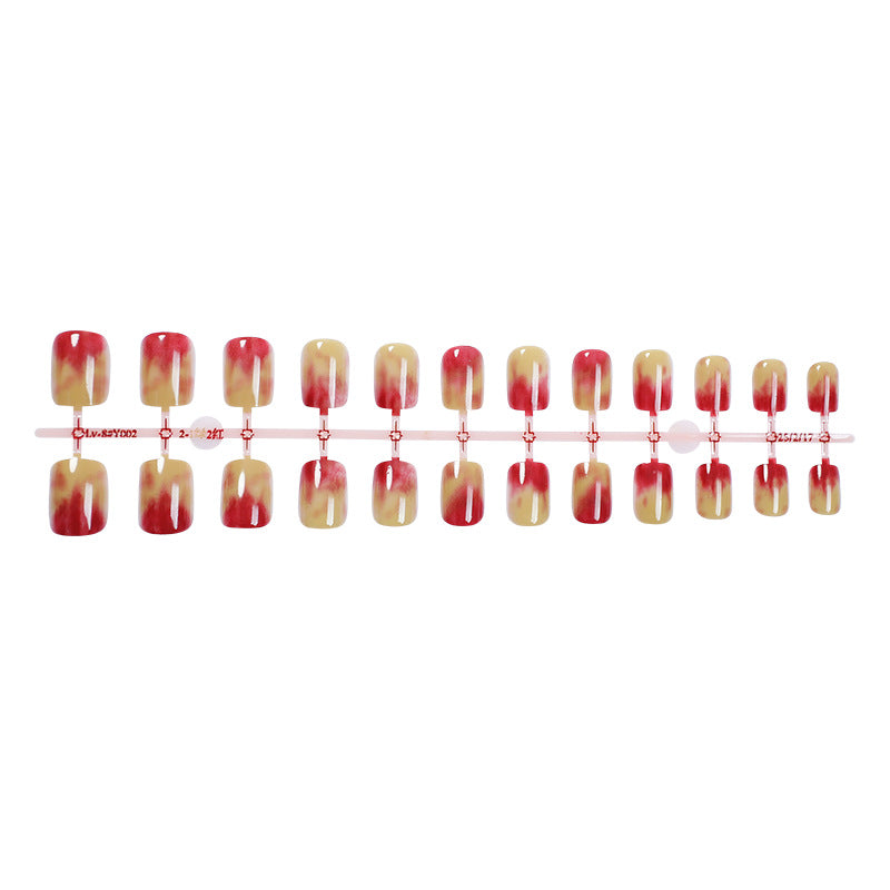Künstlerisches Sculpted Press-On Nagelset Karnz