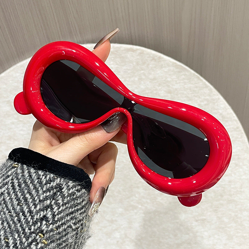 Damen außergewöhnliche Sonnenbrille Karnz