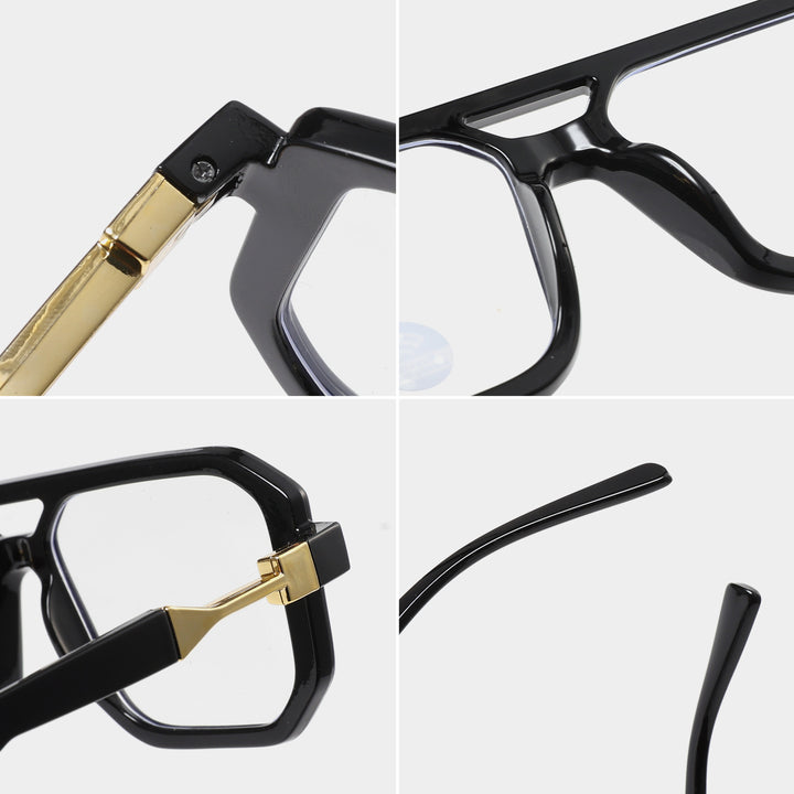 Fette Übergroße Quadratische Sonnenbrille Karnz