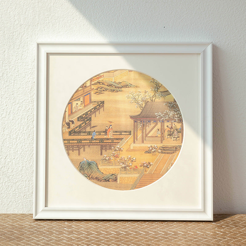 Elegante Berglandschaft Kunstrahmen