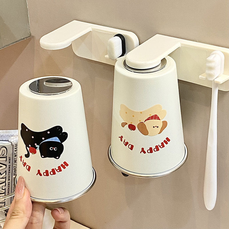 Edelstahl Trinkbecher mit Fröhlichem Hunde-Design Karnz