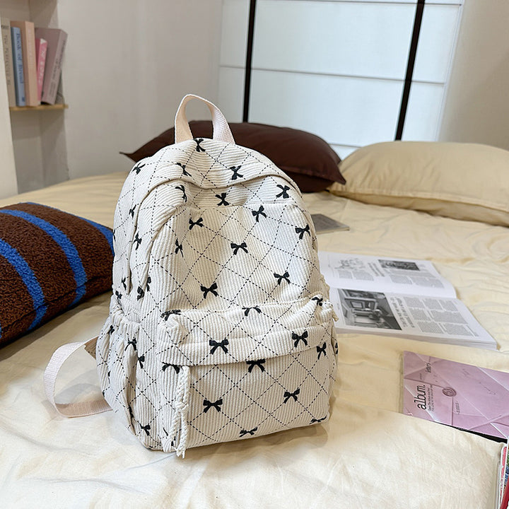 Süßer Mini-Rucksack mit Schleifenmuster