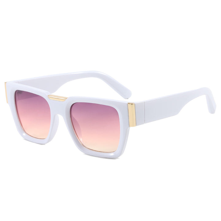 Damen stilvolle quadratische Sonnenbrille mit polarisierten Gläsern Karnz