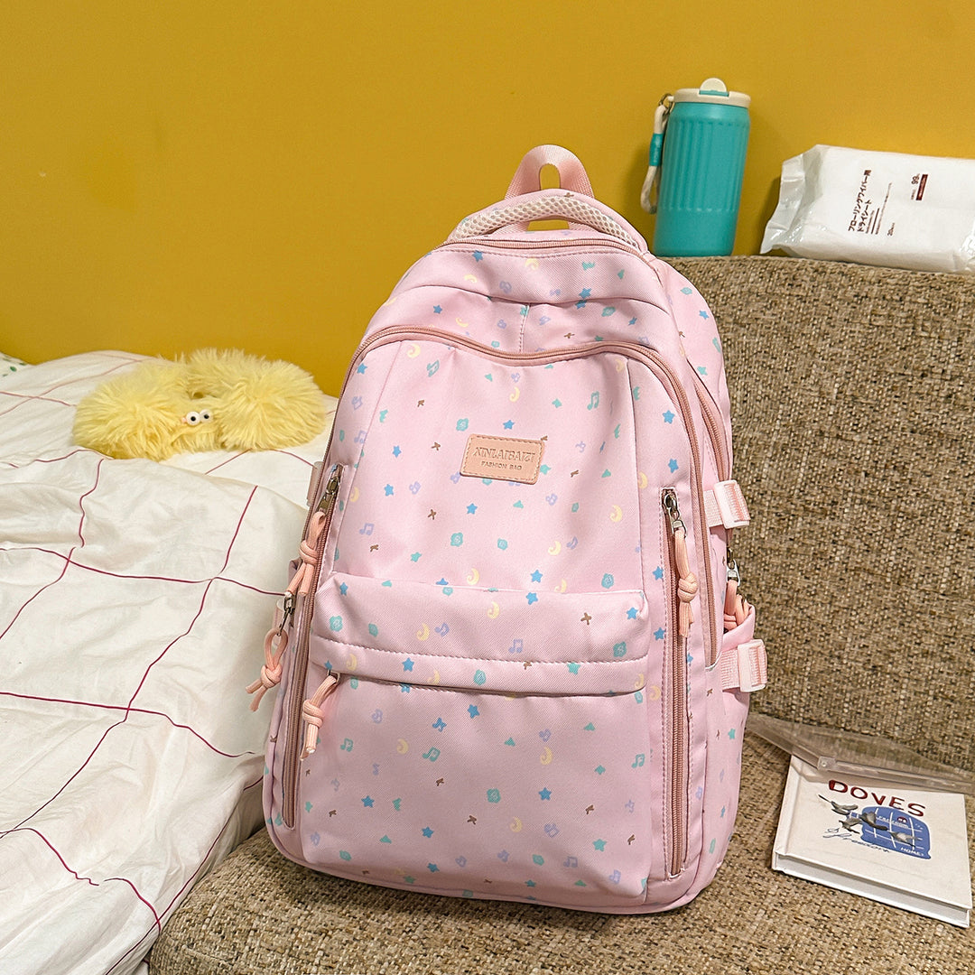 Stylischer Multi-Taschen-Rucksack mit dekorativen Akzenten Karnz