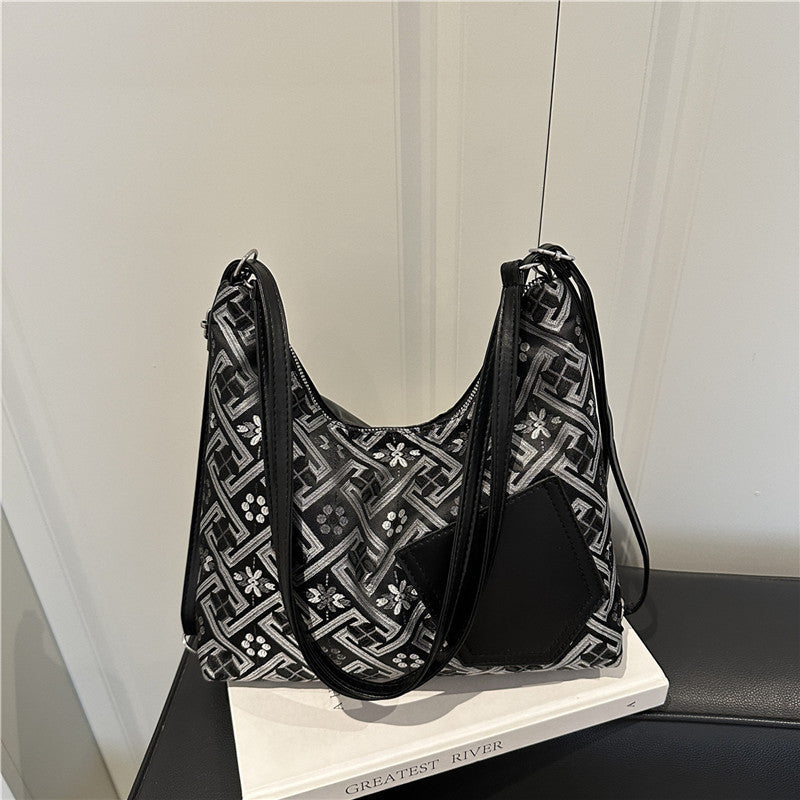 Stylische geometrische Muster Schultertasche Karnz