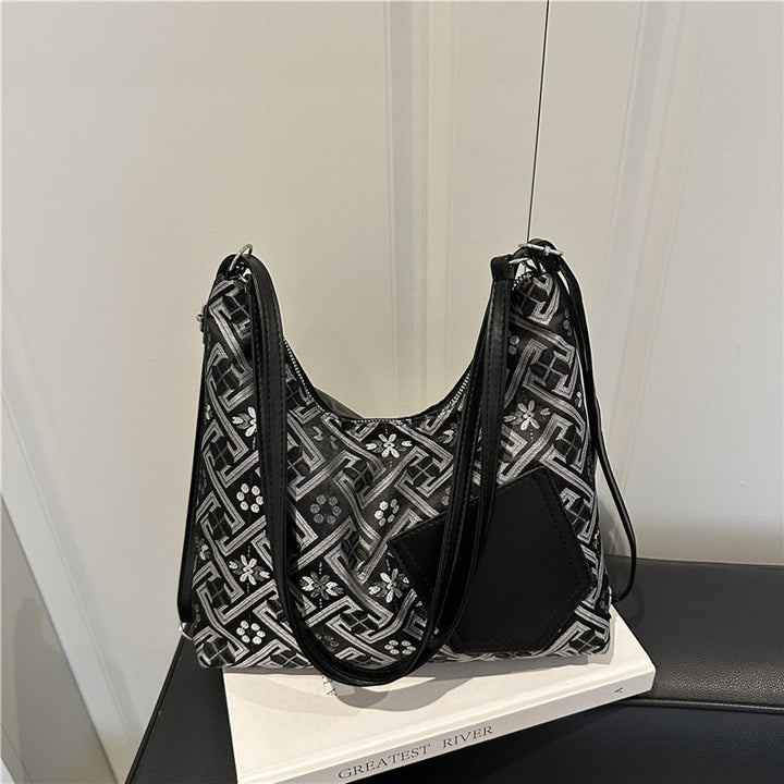 Stylische geometrische Muster Schultertasche Karnz