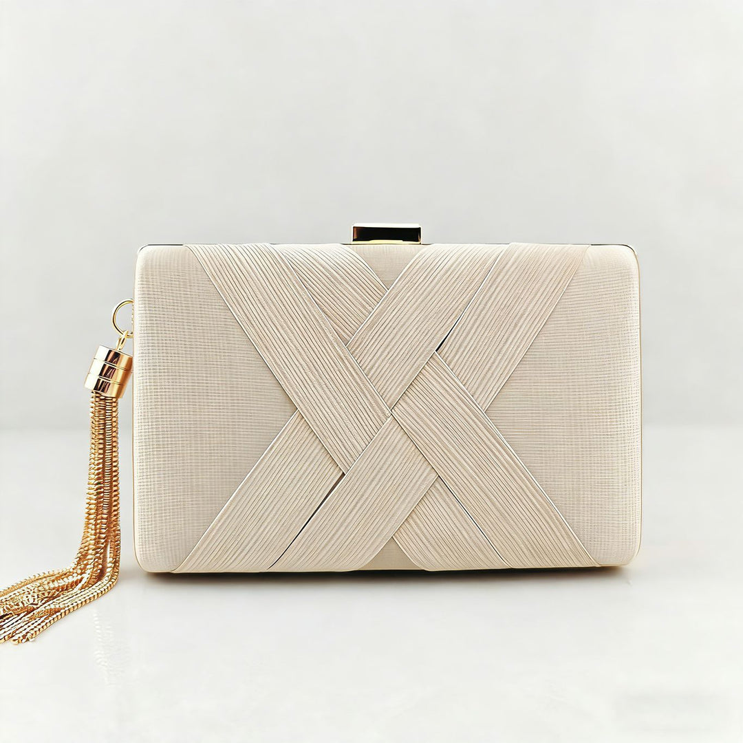 Satin-Eingewickelte Abend-Clutch