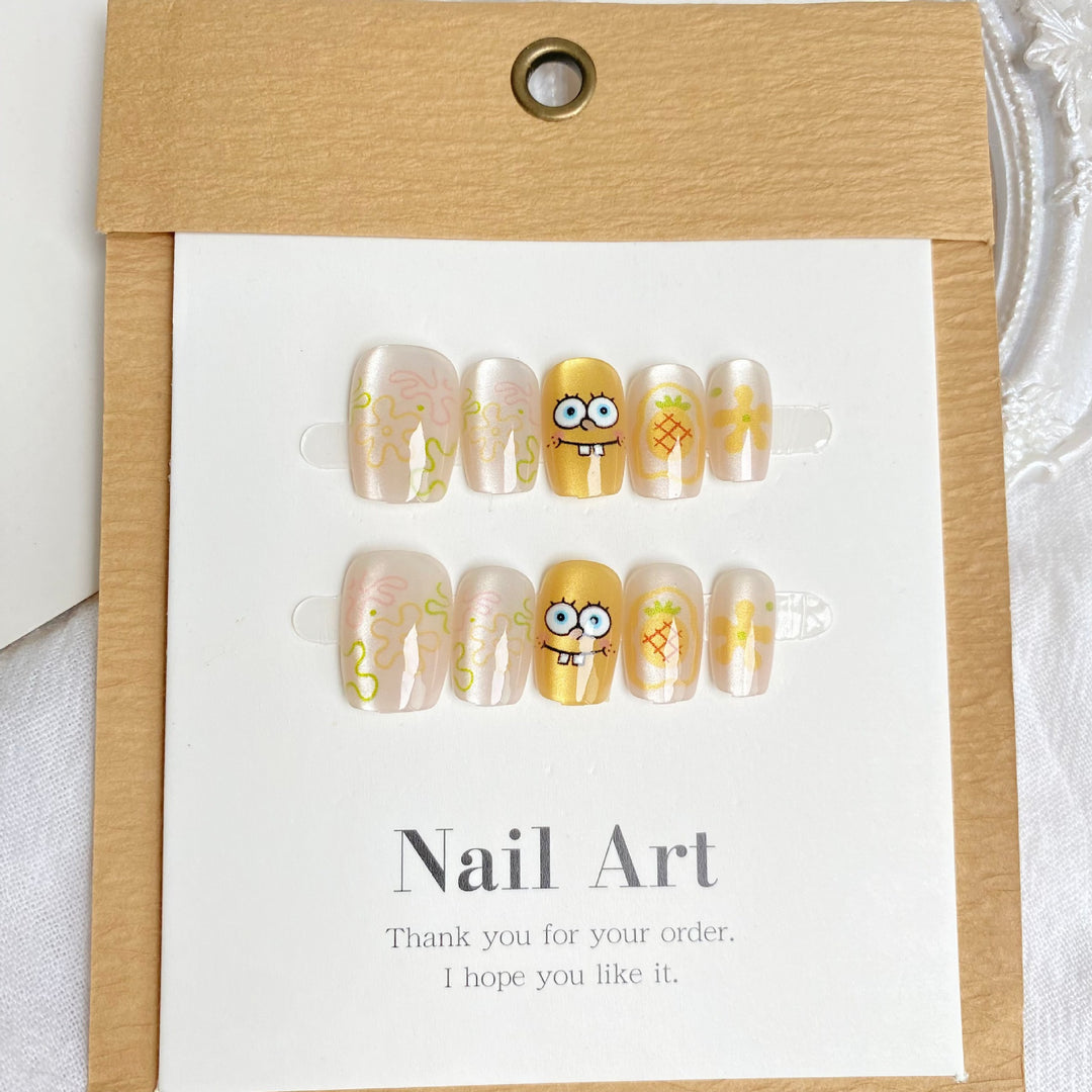 Thematisches Cartoon-Charakter Press-On Nagelset
