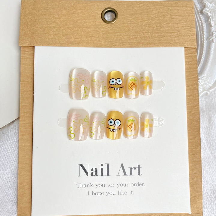 Thematisches Cartoon-Charakter Press-On Nagelset