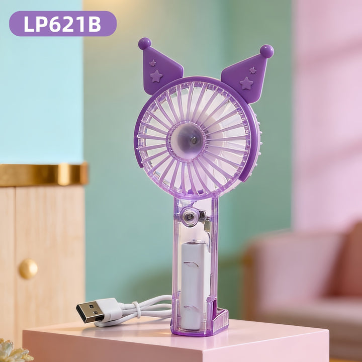Unisex Tragbarer Handventilator mit niedlichem Hasenmotiv Karnz