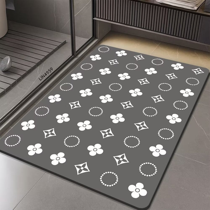 Geometrisches sechseckiges Muster Badmatte Karnz