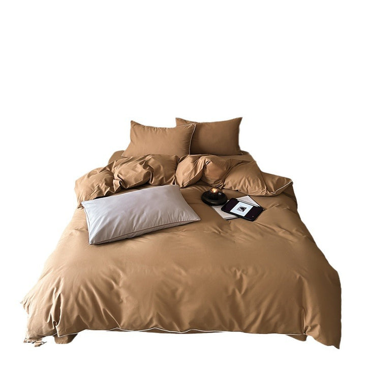 Satin-Bettwäsche-Garnitur mit atmungsaktivem Baumwollmix und Soft-Touch-Finish