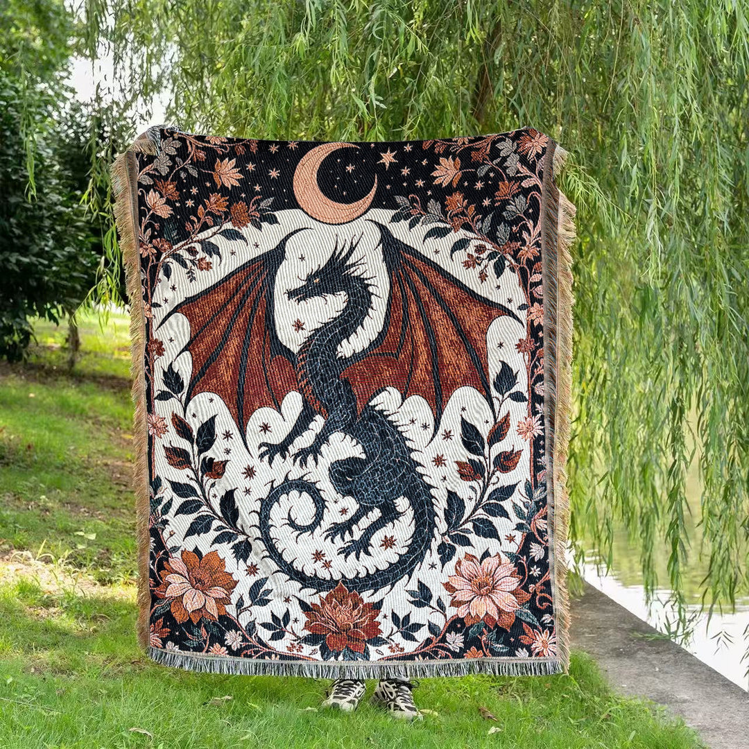 Bohemian Dragon Wandbehang Wurfdecke