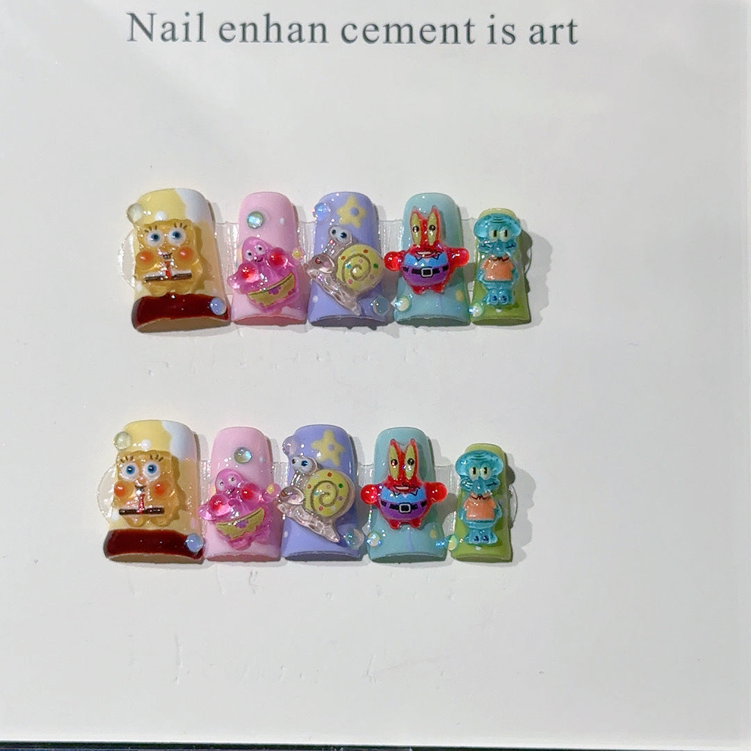 Launische Cartoon-Nagelkunst-Zubehör