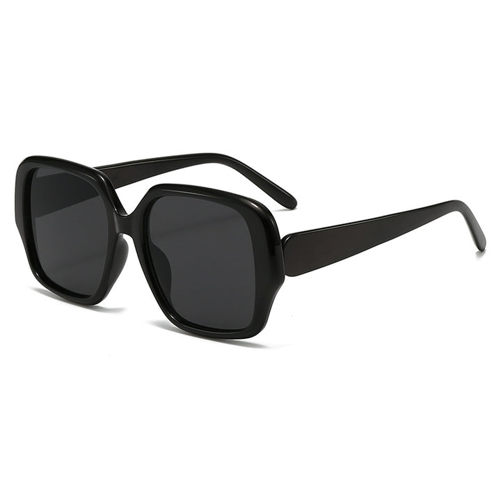 Damen modische quadratische Sonnenbrille mit breitem Rahmen Karnz