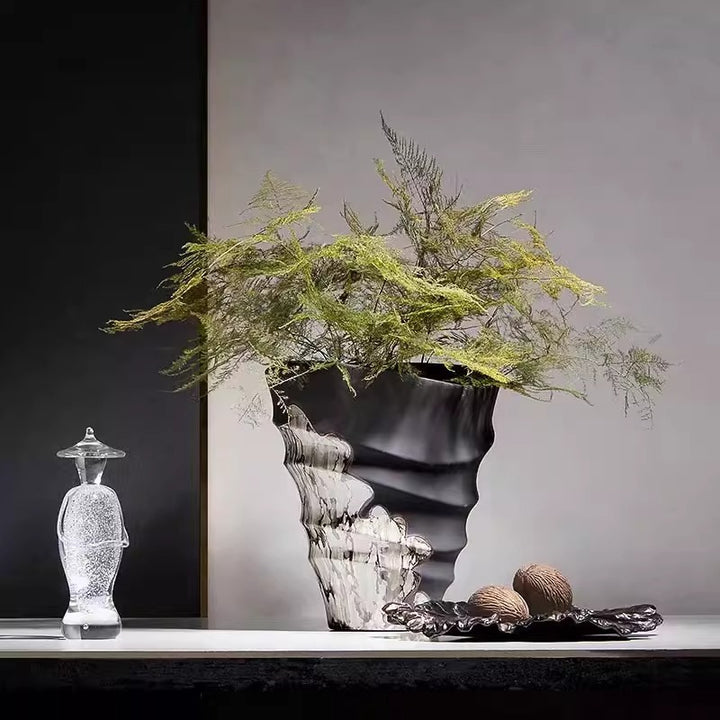 Künstlerische Texturierte Dekorative Vase