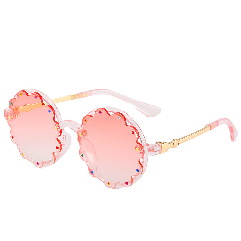 Stilvolle dekorative runde Rahmen-Sonnenbrille Karnz