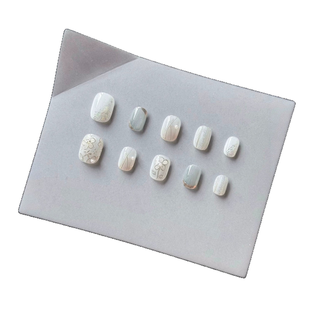 Premium dekorative Acryl Press-On Nagel Set