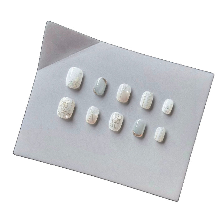 Premium dekorative Acryl Press-On Nagel Set