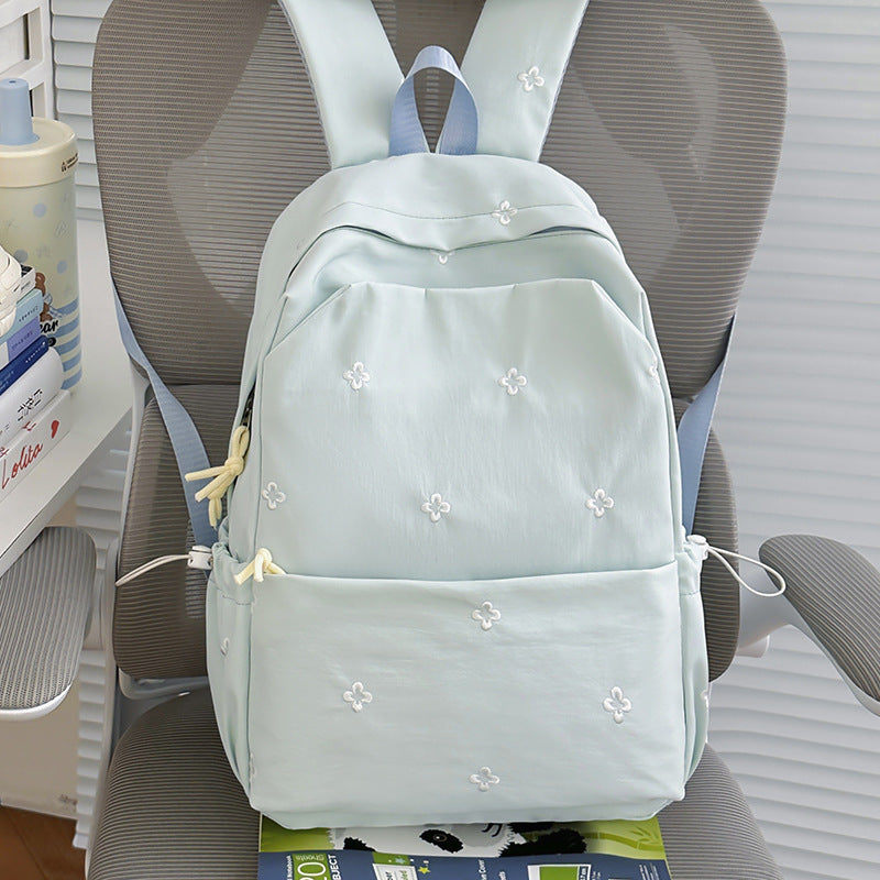 Blumenbestickter Freizeit-Rucksack Karnz