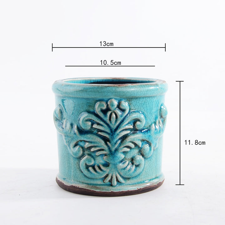 Eleganter Keramik Blumentopf Karnz