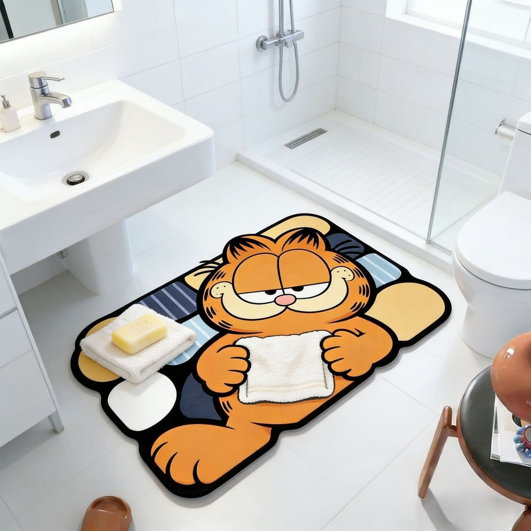 Cartoon-Katzen-Themen-Toiletten-Badezimmermatte
