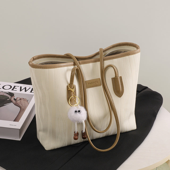 Texturiertes großes Tote Bag Karnz