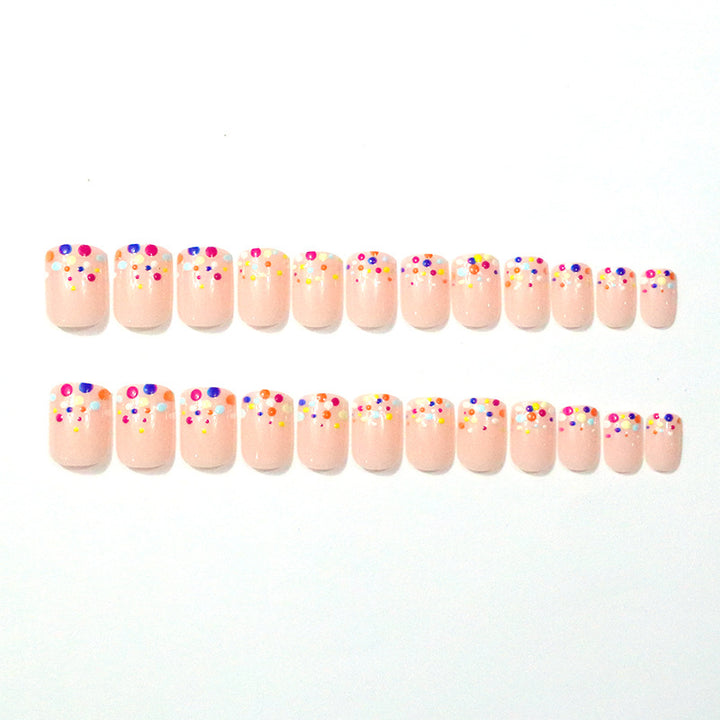 Bunte Gepunktete Nail Art Verbesserungen Karnz