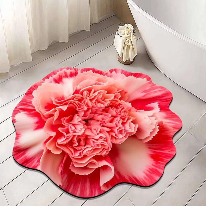 Blumenförmige Badematte