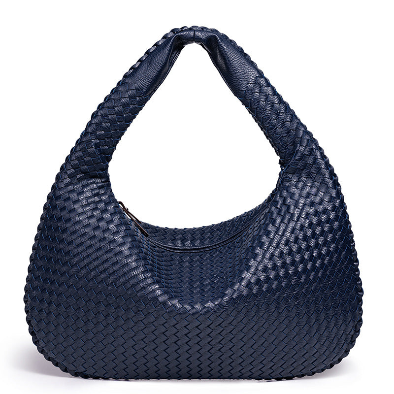 Handgefertigte Gewebte Leder Hobo Tasche Karnz