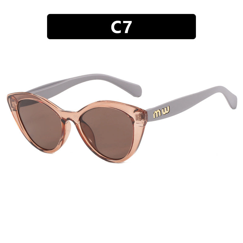 Damen elegante Cat-Eye Sonnenbrille mit luxuriösem hochwertigen Rahmen Karnz
