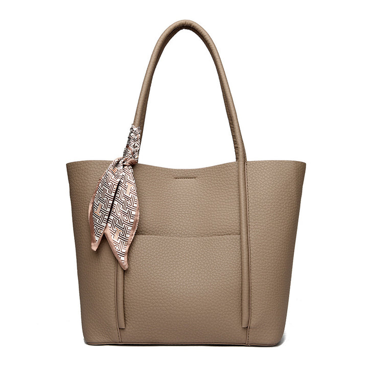 Texturierte Leder-Shopper-Tasche Karnz