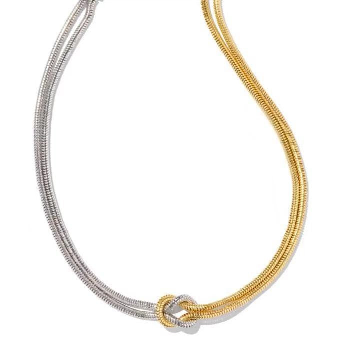 Elegante Doppelstrang-Knotenarmband Karnz
