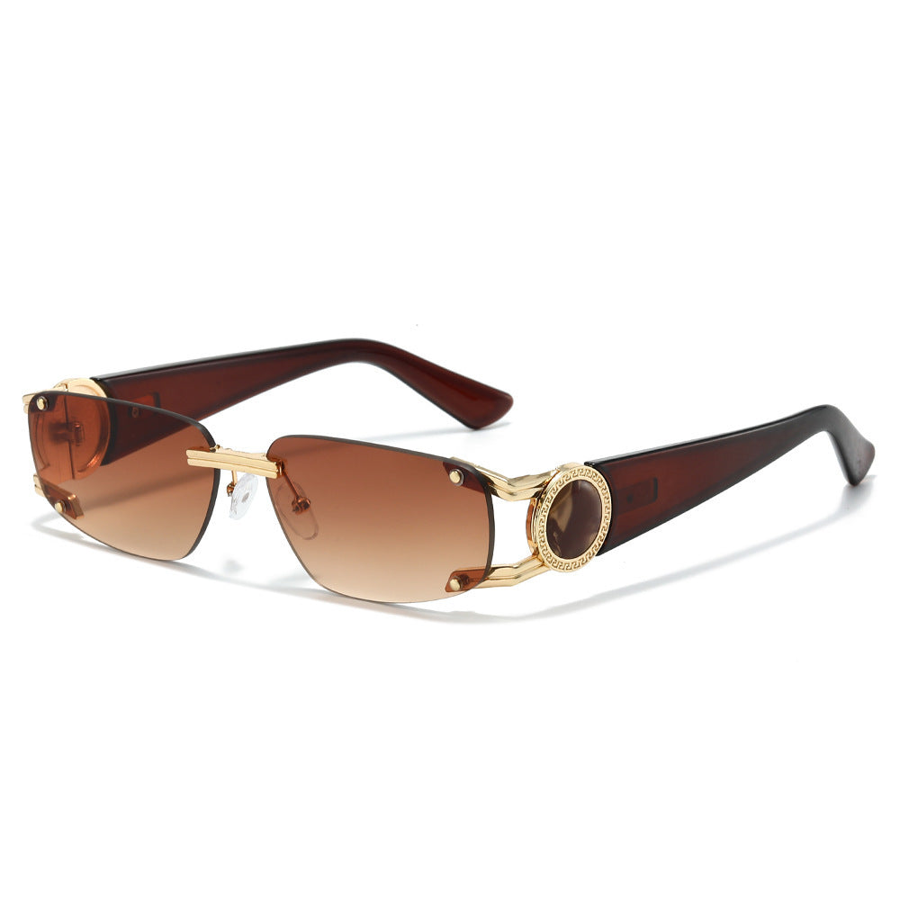 Stylische Minimalistische Rechteckige Sonnenbrille Karnz
