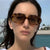 Damen stilvolle quadratische Sonnenbrille Karnz