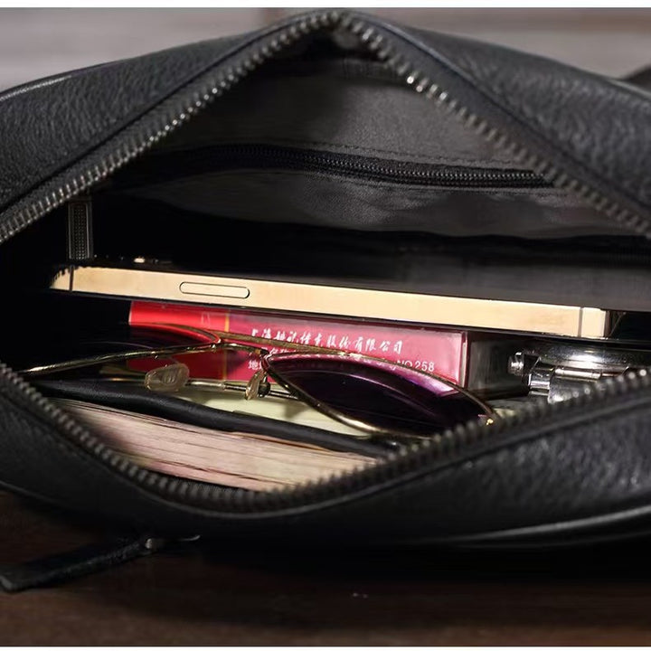 Stylische Leder Umhängetasche Organizer