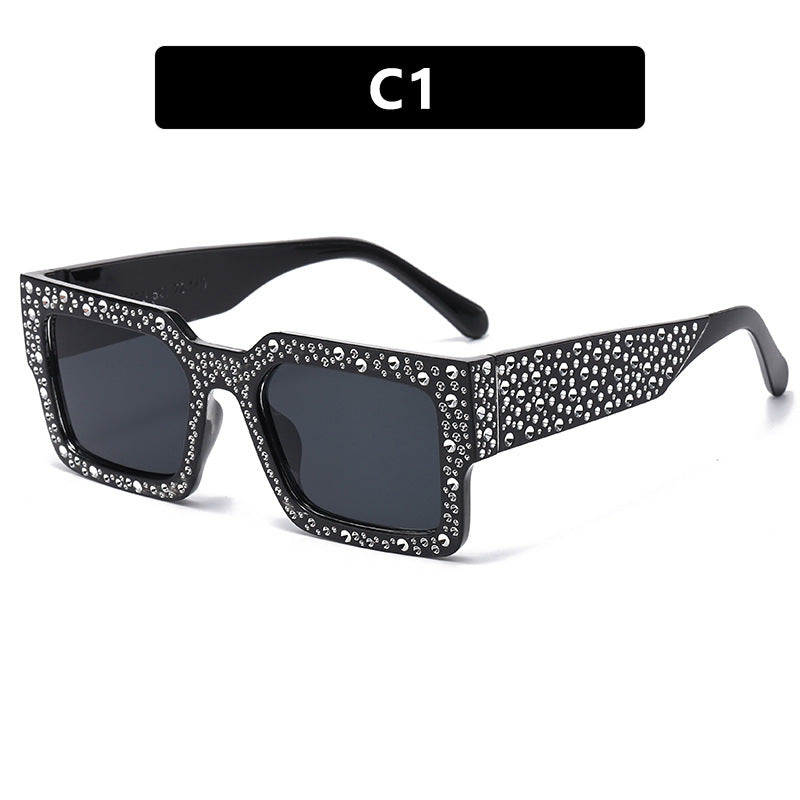 Damen extravagante Sonnenbrille mit funkelndem Akzent Karnz