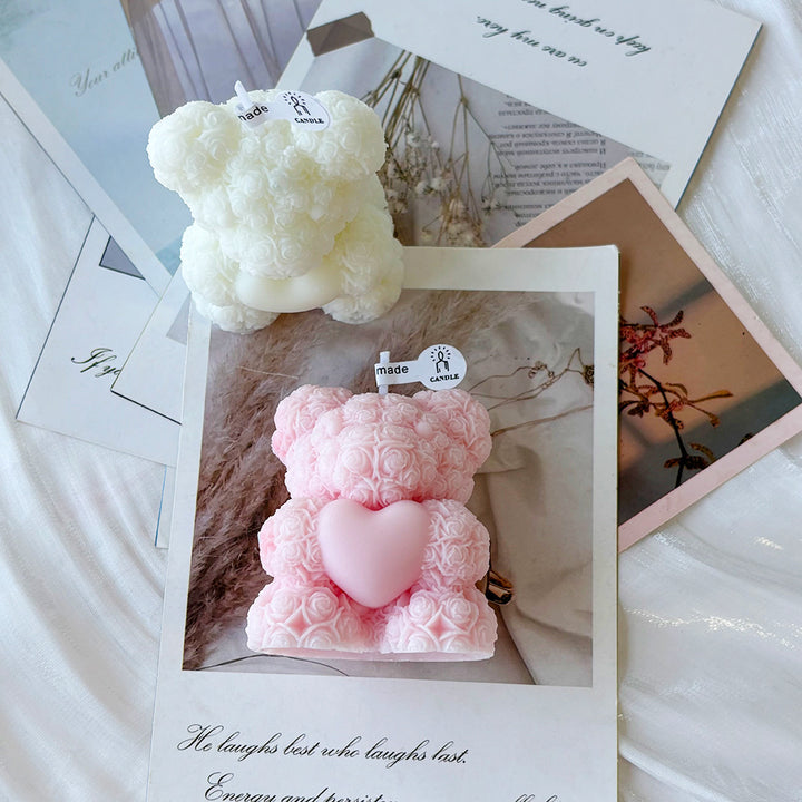 Künstlerische Teddy Bear Kerze
